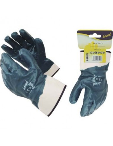 GUANTO NITRILE NBR BLU DORSO RICOPERTO HAND