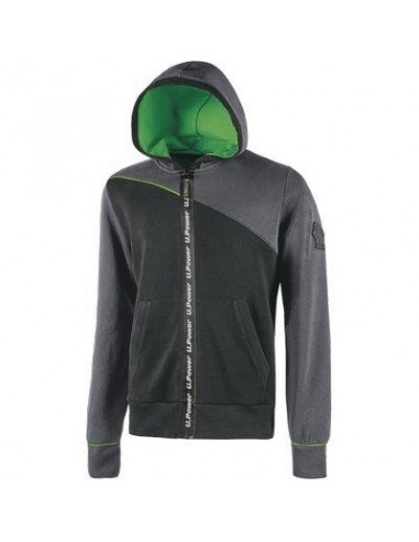 FELPA FULL ZIP + CAPPUCCIO JUPITER U-POWER