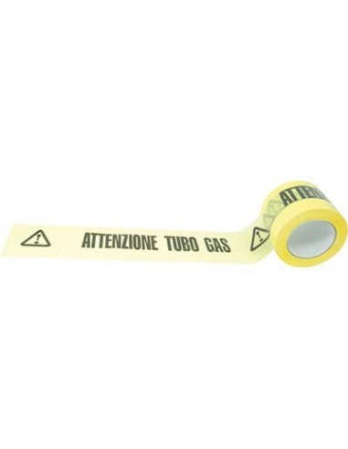 NASTRO SEGNALETICO ATTENZIONE TUBO GAS