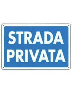 TARGA SEGNALETICA STRADA PRIVATA
