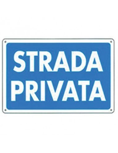 TARGA SEGNALETICA STRADA PRIVATA