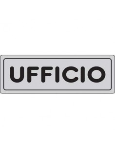 TARGA SEGNALETICA ADESIVA UFFICIO