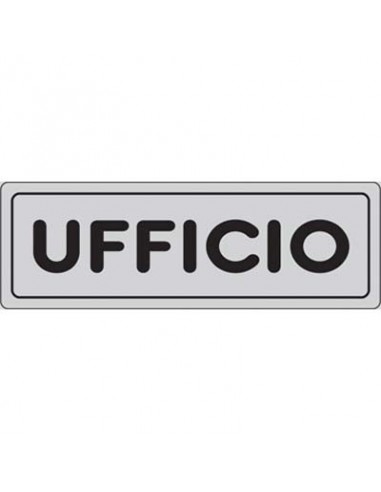 TARGA SEGNALETICA ADESIVA UFFICIO