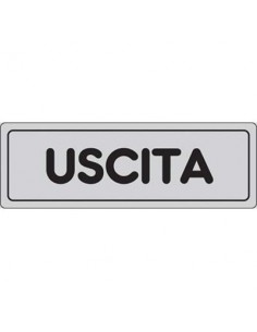 TARGA SEGNALETICA ADESIVA USCITA