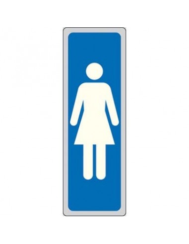 TARGA SEGNALETICA ADESIVA DONNE