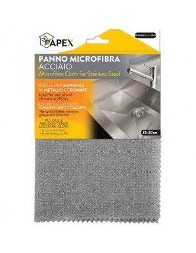 PANNO MICROFIBRA ACCIAIO APEX