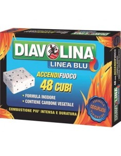 ACCENDIFUOCO LIGNITE DIAVOLINA LINEA BLU