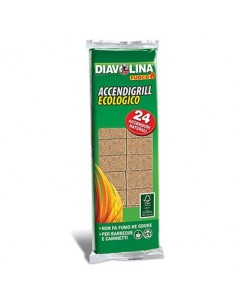 ACCENDIFUOCO ECOLOGICO  24 DIAVOLINA FUOCO