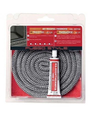 GUARNIZIONE TRECCIA + ADESIVO X STUFA FUEGO