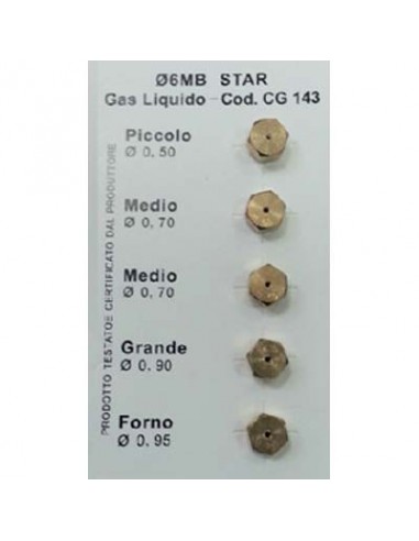 UGELLI RICAMBIO X FORNELLI GAS GPL