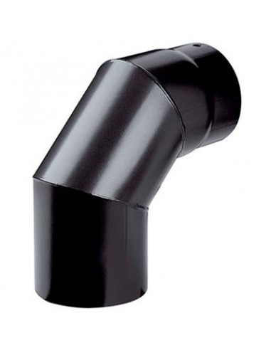 GOMITO LEGNA 90° PLUS NERO OPACO SAVE