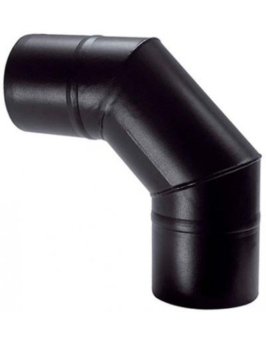 GOMITO PELLET 90° NERO OPACO SAVE