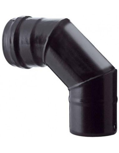 GOMITO PELLET 90° NERO OPACO SAVE