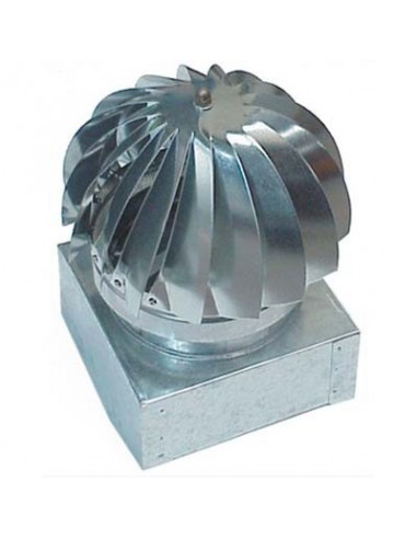 VENTOLINO GIREVOLE BASE QUADRA ZINCATO