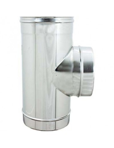 TUBO A TEE 90° MMF ACCIAIO INOX AISI 304