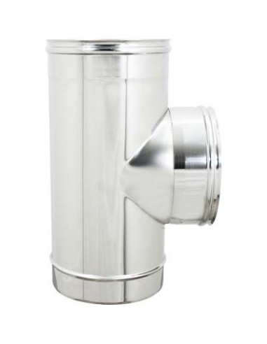 TUBO A TEE 90° MFF ACCIAIO INOX AISI 304