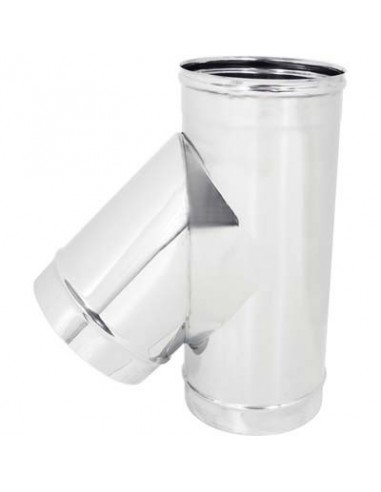 TUBO A TEE 135° MMF ACCIAIO INOX AISI 304