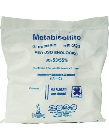 METABISOLFITO POTASSICO ENOLOGICO E224