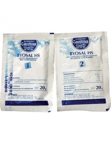 LIEVITO ENOLOGICO + ATTIVANTE BYOSAL HS ESSECO