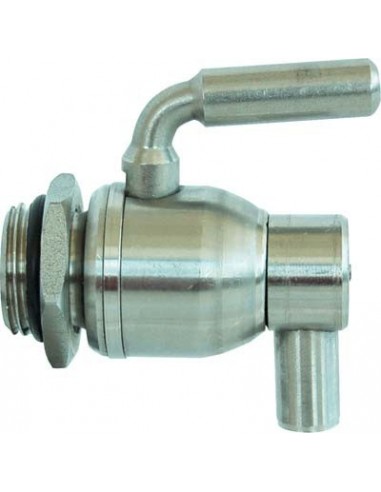 RUBINETTO A SFERA INOX SALVAGOCCIA + GHIERA