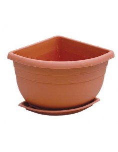 VASO + SOTTOVASO ANGOLARE ANGELICA ICS
