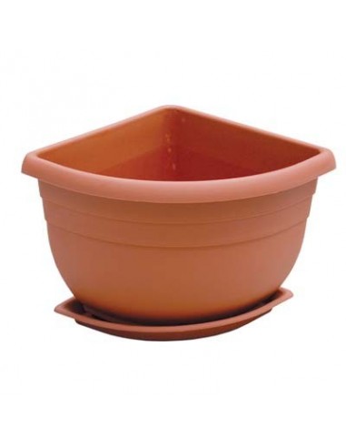 VASO + SOTTOVASO ANGOLARE ANGELICA ICS