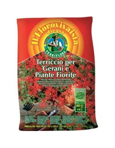 TERRICCIO GERANI E PIANTE FIORITE TERRIFLORA