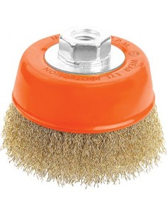 SPAZZOLA ACCIAIO A TAZZA + FILETTO 7700 WOKIN