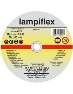 DISCO ABRASIVO TAGLIO ALLUMINIO LAMPIFLEX