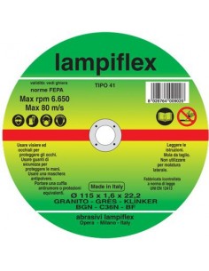 DISCO ABRASIVO TAGLIO GRANITO LAMPIFLEX