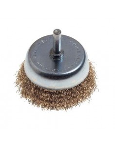SPAZZOLA ACCIAIO A TAZZA + GAMBO PG