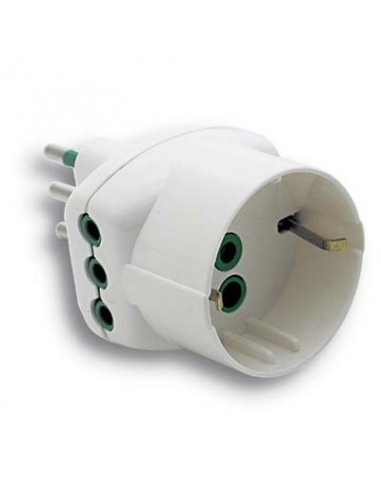 ADATTATORE TRIPLO 10A-10A+SCHUKO FME