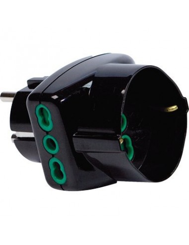 ADATTATORE TRIPLO SCHUKO-16A+SCHUKO FME