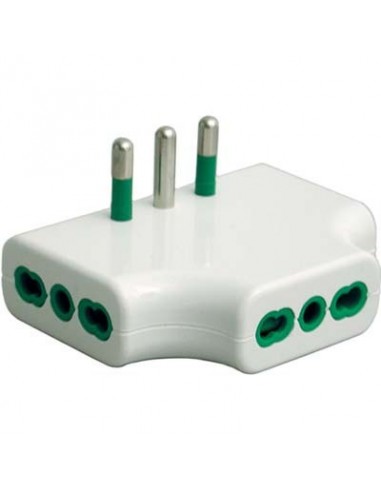 ADATTATORE TRIPLO RIBASSATO 16A-16A FME