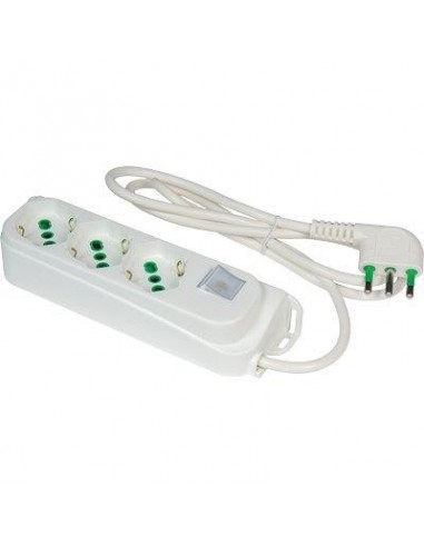 MULTIPRESA BIPASSO SCHUKO + INT.LUM RETAIL FME