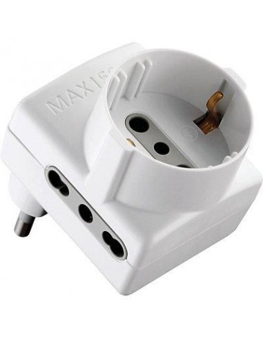 ADATTATORE TRIPLO 16A-16A+SCHUKO ELECTRALINE