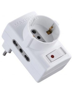 ADATTATORE TRIPLO 10A-16A+SCHUKO ELECTRALINE