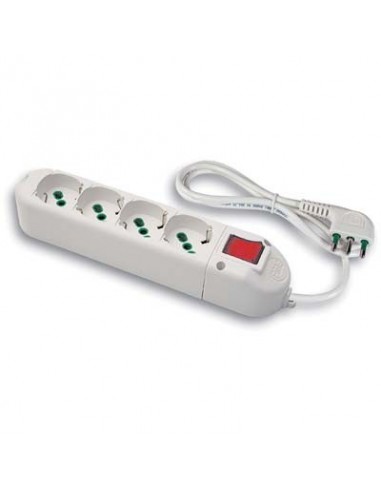 MULTIPRESA BIPASSO SCHUKO + INT.LUM FME