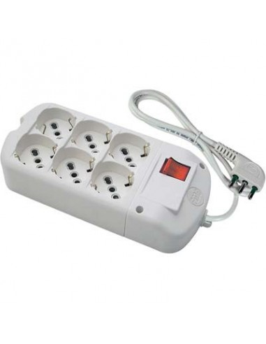 MULTIPRESA BIPASSO SCHUKO + INT.LUM FME