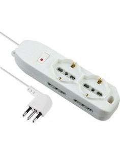 MULTIPRESA BIPASSO + SCHUKO + TERMICO ELECTRALINE