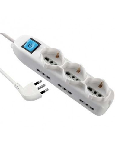 MULTIPRESA BIPASSO + SCHUKO + INT.LUM ELECTRALINE