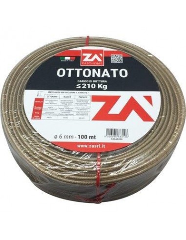 CAVETTO ACCIAIO OTTONATO TRASPARENTE