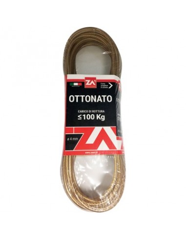 CAVETTO ACCIAIO OTTONATO TRASPARENTE