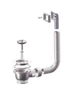 PILETTA MINIBASKET LAVELLO INOX + TROPPO PIENO