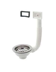 PILETTONE BASKET LAVELLO INOX + TROPPO PIENO
