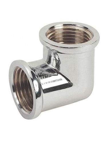 GOMITO FF OTTONE CROMATO 90 GEBO