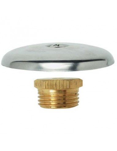 TAPPO M OTTONE + ROSONE INOX