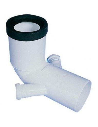CURVA WC PROLUNGATA + 2 ATTACCHI SCARICO IDRICO