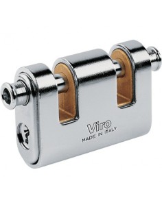 LUCCHETTO ANTISCASSO CORAZZATO 2 LUCE PANZER VIRO