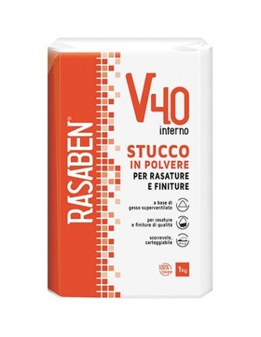 STUCCO POLVERE INTERNO V40 K2 RASABEN